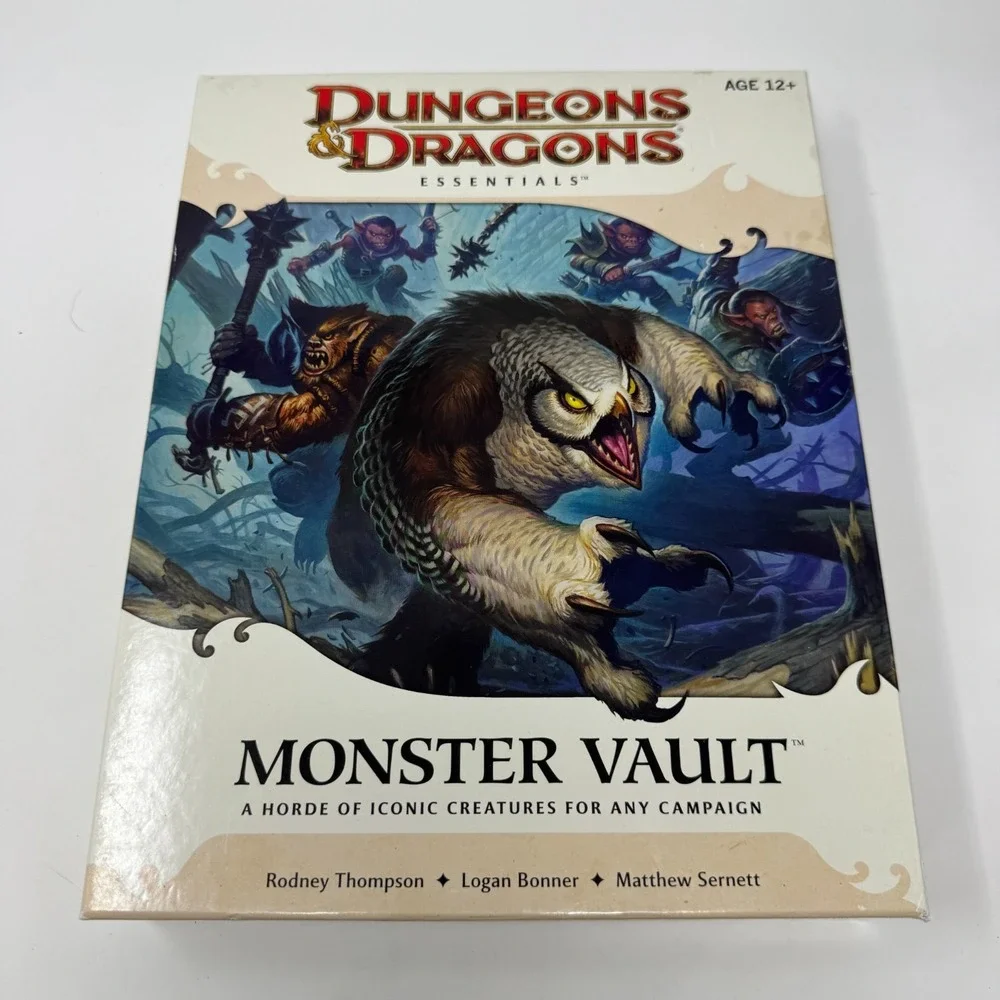 Dungeons & Dragons 4e: Monster Vault Box Set Complete‎ Unpunched 4th Essentials